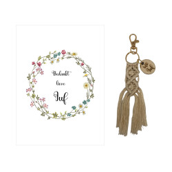 Sleutelhanger JUF | bloemen...