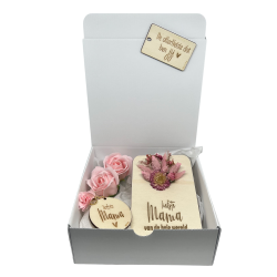 Geschenkbox MAMA - hartje - roze