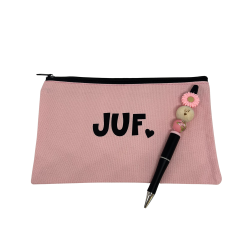 Pennenzak en pen JUF| roze