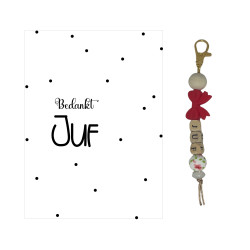 Sleutelhanger JUF |cactus|groen