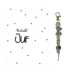 Sleutelhanger JUF |cactus|groen