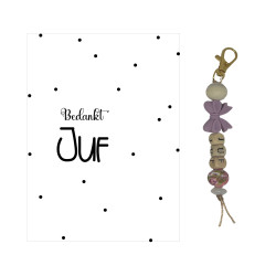 Sleutelhanger JUF |cactus|groen