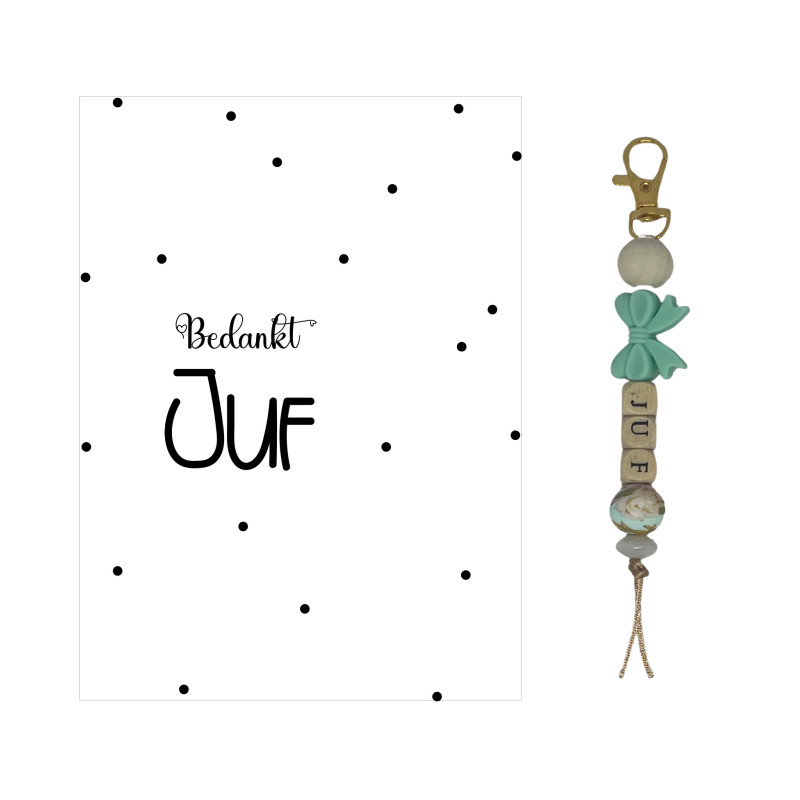 Sleutelhanger JUF |cactus|groen