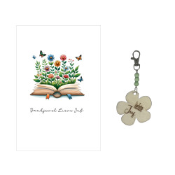 Sleutelhanger JUF | bloemen