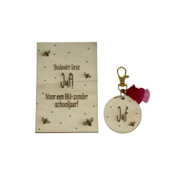 Sleutelhanger JUF | cadeaudoosje