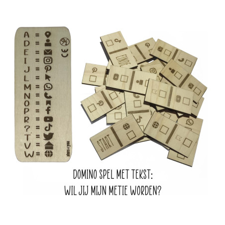 Domino spel "Wil jij mijn metie worden?"