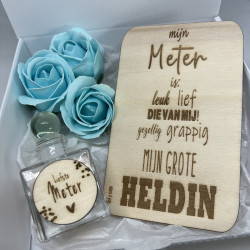 Geschenkbox Meter - heldin - zwart