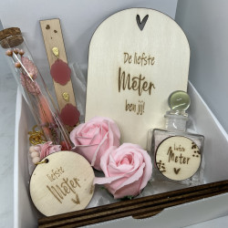 copy of Geschenkbox liefste meter - hartje- paars