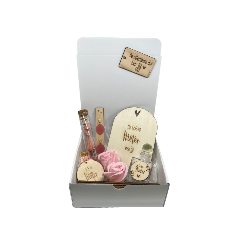 copy of Geschenkbox liefste meter - hartje- paars