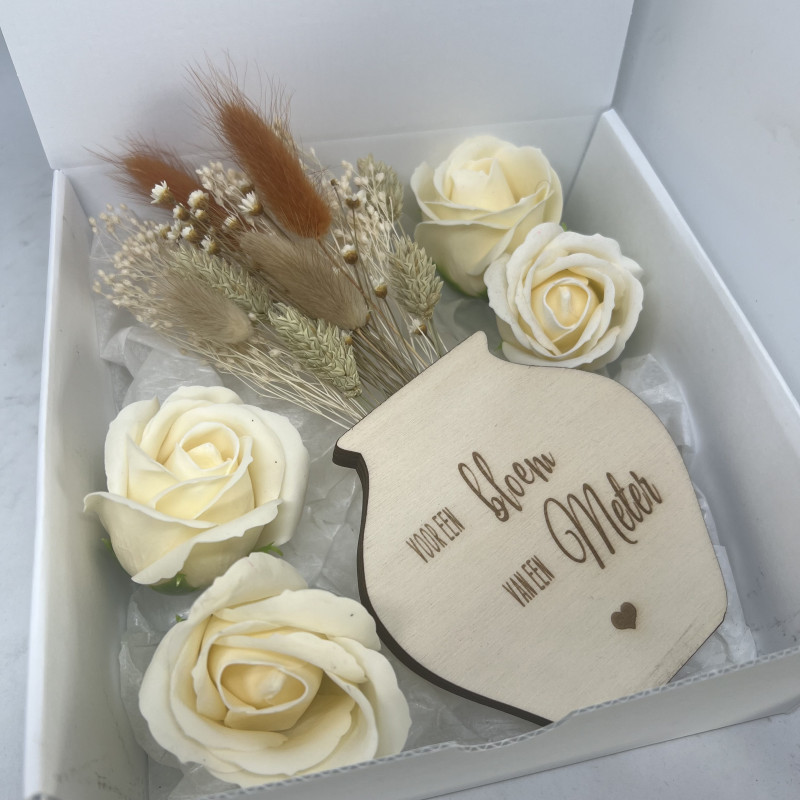 Geschenkbox liefste meer vaasje