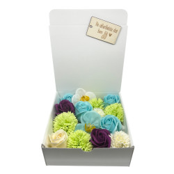 Geschenkbox zeepbloemen