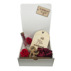 Geschenkbox Meter - hartje - rood