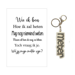 copy of Sleutelhanger Peetoom wie ik ben - zwart