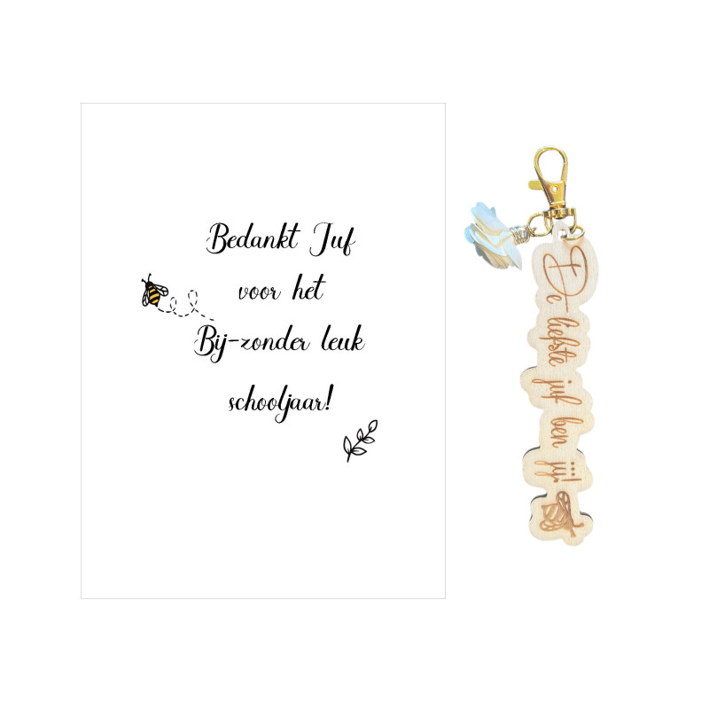 Sleutelhanger JUF | BIJ-zonder