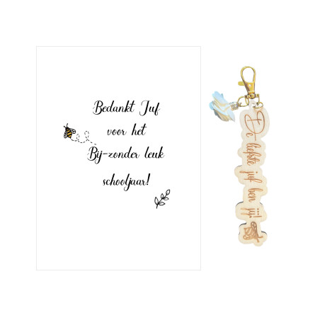 Sleutelhanger JUF | BIJ-zonder