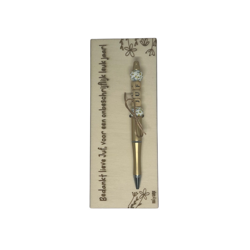 copy of Sleutelhanger JUF | zeester | blauw