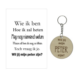 Sleutelhanger Peter wie ik...