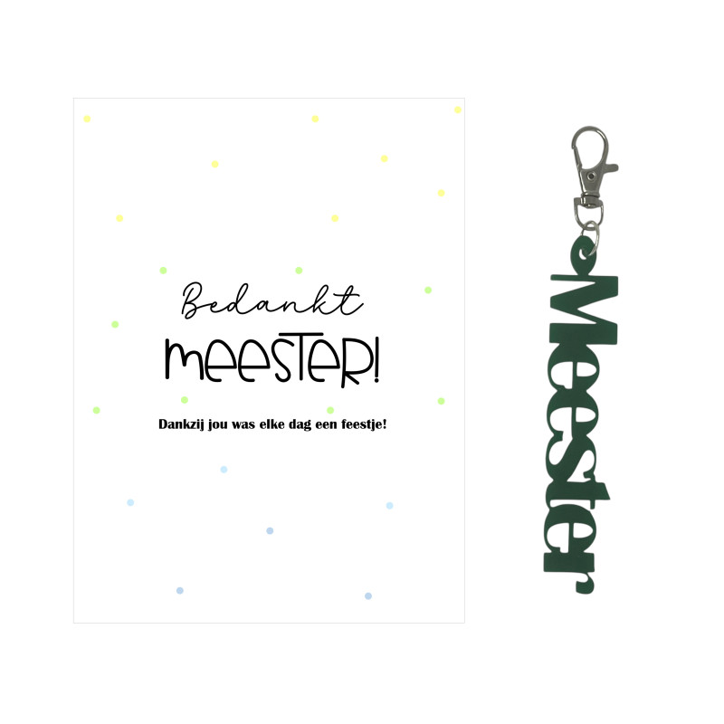 Sleutelhanger MEESTER plexi