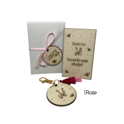 Sleutelhanger JUF | cadeaudoosje