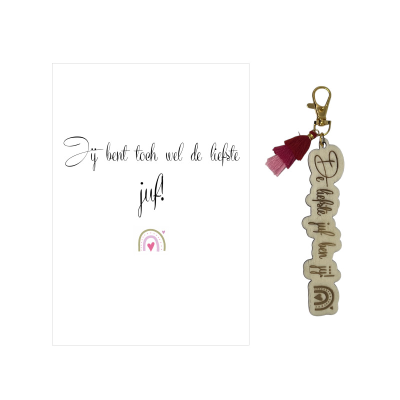 Geschenkbox JUF - oorbellen - roze