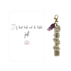 Geschenkbox JUF - oorbellen - roze