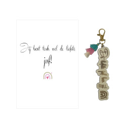Geschenkbox JUF - oorbellen - roze