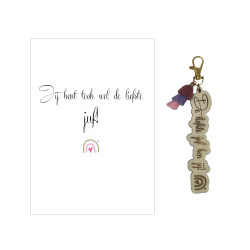 copy of Sleutelhanger JUF |cactus|roze