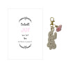 Sleutelhanger en kaartje JUF - plexi