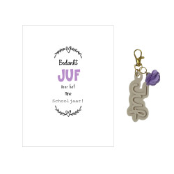 copy of Sleutelhanger JUF |cactus|roze