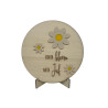 Tekstbord JUF | bloem - plexi