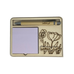 Post-it houder juf