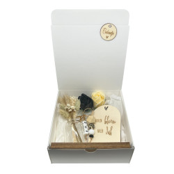 Geschenkbox Juf leopard