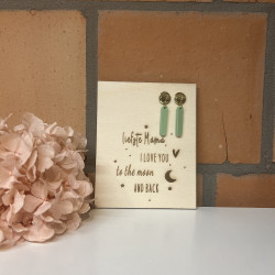 Geschenkbox MAMA - hartje - blauw