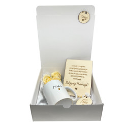 Geschenkbox mok - meter vragen