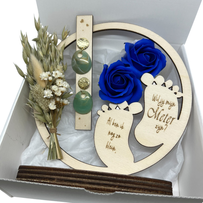 Gepersonaliseerde flowerhoop | Cadeau om meter te vragen